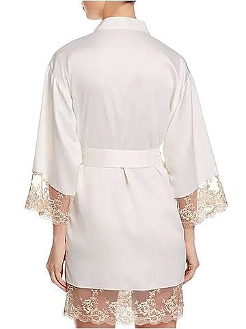 Flora Nikrooz Rosa Charmeuse Kimono Wrap (view 2)