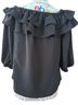 Sam and Jess 100% Polyester Black Long Sleeve Blouse Size XS - photo 2