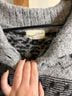 Universal Thread Fair Isle Gray Black Pullover Sweater Size XXL - photo 3
