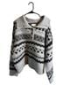 Universal Thread Fair Isle Gray Black Pullover Sweater Size XXL - photo 1