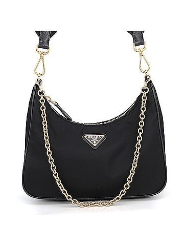 Prada Prada Shoulder Bag Re-Edition 2005 Re-Nylon Nylon 1BH204 PRADA 2-way Black Handbag (view 1)