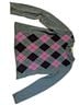 Fiona 100% Cashmere Argyle Gray Pink Black Wool Pullover Sweater Size M - photo 1