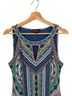 Hale Bob Graphic Blue White Casual Dress Size M - photo 4
