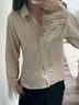 Ellison Ivory Long Sleeve Button-Down Shirt Size S - photo 5