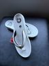 Nike 100% Acrylic Solid Black Ivory Sandals Size 9 - photo 15