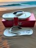 Nike 100% Acrylic Solid Black Ivory Sandals Size 9 - photo 5