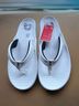 Nike 100% Acrylic Solid Black Ivory Sandals Size 9 - photo 8