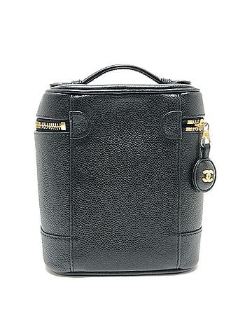 Chanel CHANEL A01998 CC Coco Mark Vertical Vanity Bag, Caviar Leather Handbag, Women's, Black (view 2)