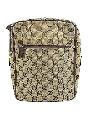 Gucci GUCCI 03136 GG Logo All-Over Print Bag, Shoulder Canvas Leather, Men's/Women's, Beige (view 2)