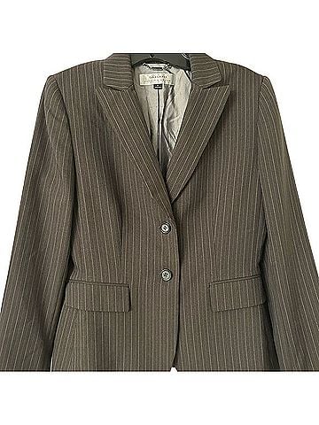 Tahari Pinstripe Blazer Classic Suit Jacket Blazer (view 1)