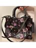 Coach 100% Leather Black Pink Leather Satchel One size - photo 5