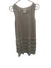 Max Studio Stripes Silver Cocktail Dress Size L - photo 1