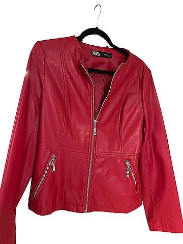 Zara Faux Leather Jacket (view 1)