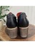 Freebird 100% Leather Animal Print Black Purple Heels Size 10 - photo 5