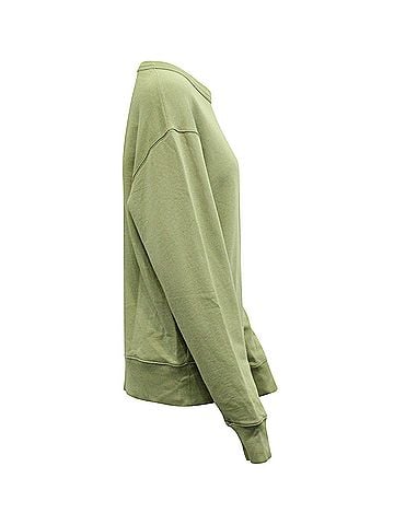 Acne Acne Studios Fairview Crewneck Sweatshirt in Green Cotton (view 2)