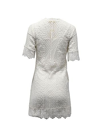 Maje Maje Revanta Lace Dress in White Polyester (view 2)