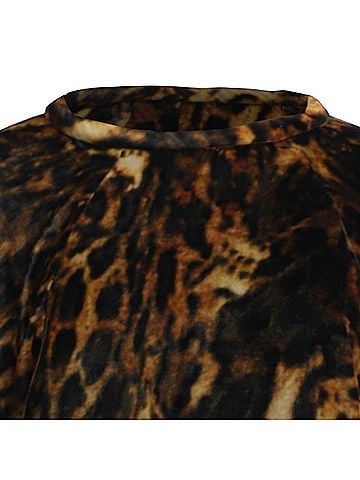 Isabel Marant Isabel Marant Crew Neck Blouse in Animal Print Viscose (view 2)