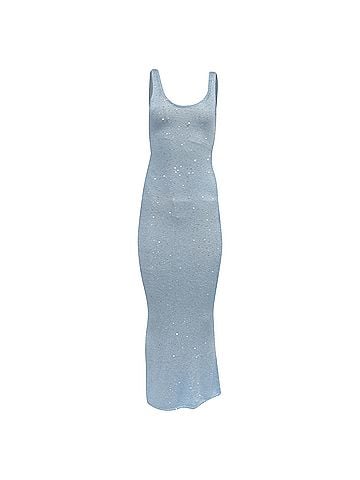 Togs Fashion World Asta Resort Ana Sequined Maxi Dress in Blue Polyester (view 1)