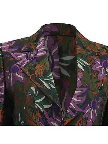 Dries Van Noten Dries Van Noten Printed Blazer in Multicolor Acetate (view 2)