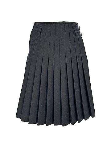 J.W. Anderson J.W. Anderson x Topshop Pleated Skirt in Black Wool (view 1)