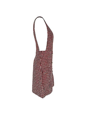 Maje Maje Russi Trompe-L’œil Woven Tweed Mini Dress in Multicolor Cotton (view 2)