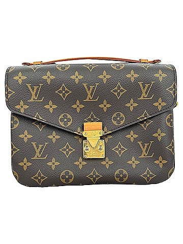 Louis Vuitton Louis Vuitton Pochette Métis Shoulder Bag in Brown Coated Canvas (view 1)