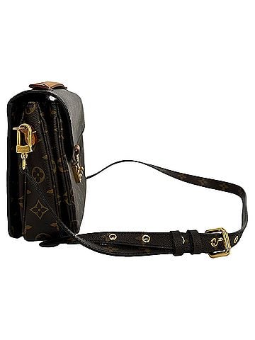 Louis Vuitton Louis Vuitton Pochette Métis Shoulder Bag in Brown Coated Canvas (view 2)