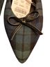J.Crew Plaid Multi Color Green Blue Flats Size 7 - photo 3