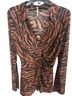 Free People Black Brown Long Sleeve Blouse Size L - photo 2