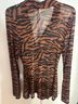 Free People Black Brown Long Sleeve Blouse Size L - photo 6