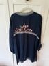 Johnny Was Blue Long Sleeve Blouse Size XL - photo 3