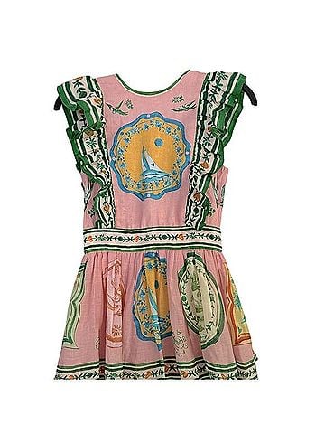 ALEMAIS Porcelain Frill Casual Dress (view 2)