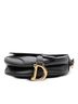 Dior 100% Leather Black Mini Smooth Calfskin Saddle Bag One size - photo 4
