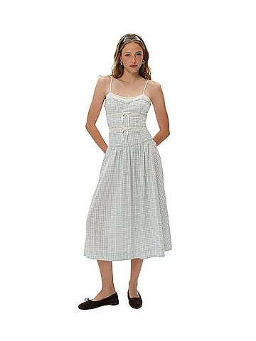 For Love & Lemons Georgia Gingham Casual Dress (view 1)