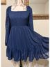 Lulus 100% Polyester 97% Polyester 3% Spandex Blue Casual Dress Size S - photo 6