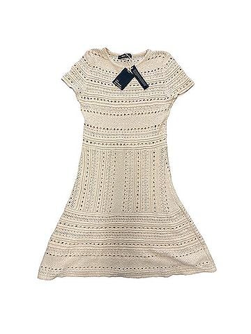 Zara Knitwear Collection Crochet Mini Dress Casual Dress (view 1)
