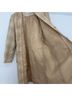 Bill Blass 100% Wool Plaid Tan Trenchcoat Size 10 - photo 6