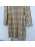 Bill Blass 100% Wool Plaid Tan Trenchcoat Size 10 - photo 5