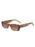 Carolina Lemke Animal Print Brown Tan Sunglasses One size - photo 1
