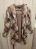 Tahari Plaid Multi Color Cardigan Size S - photo 4