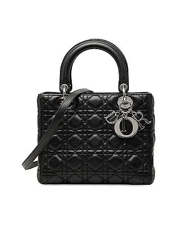Dior Medium Lambskin Cannage Lady Dior (view 1)