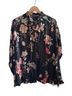 Johnny Was 100% Viscose Floral Black Multi Color Long Sleeve Button-Down Shirt Size L - photo 2