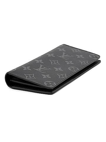 Louis Vuitton Louis Vuitton Monogram Eclipse Portefeuille Brazza Long Wallet M61697 LOUIS VUITTON Black (view 2)