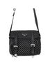 Prada 100% Nylon Black Prada Shoulder Bag Triangle Studs Nylon 1BD382 PRADA Black Handbag One size - photo 1
