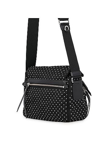 Prada Prada Shoulder Bag Triangle Studs Nylon 1BD382 PRADA Black Handbag (view 2)