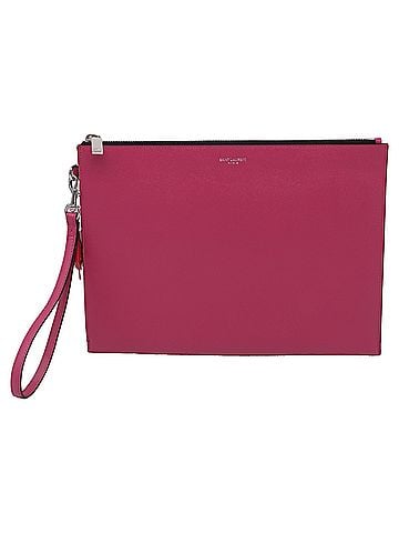 Saint Laurent Saint Laurent Tablet Holder in Pink Leather (view 1)