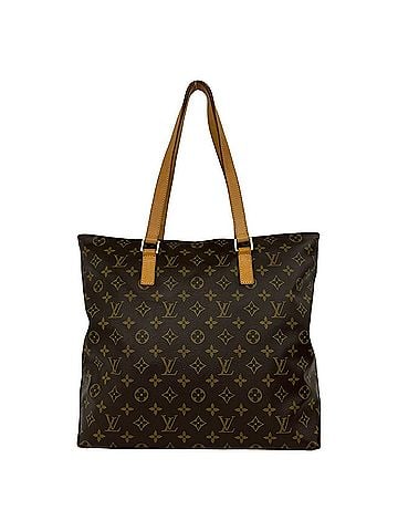 Louis Vuitton LOUIS VUITTON Louis Vuitton Cabas Mezzo Monogram Pattern Leather Tote Bag Shoulder Brown 0028e (view 1)