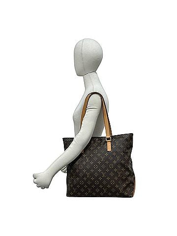 Louis Vuitton LOUIS VUITTON Louis Vuitton Cabas Mezzo Monogram Pattern Leather Tote Bag Shoulder Brown 0028e (view 2)