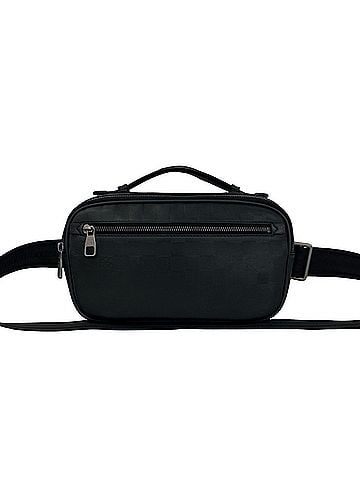 Louis Vuitton LOUIS VUITTON Ambrelle Damier Infini Leather 2-way Handbag Shoulder Body Bag Black 29466 (view 1)