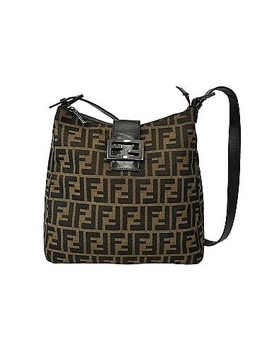 Fendi FENDI Vintage Zucca FF Pattern Canvas Leather Shoulder Bag Tote Brown 19488 (view 1)